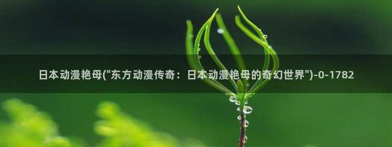 飞机杯动漫：日本动漫艳母(\